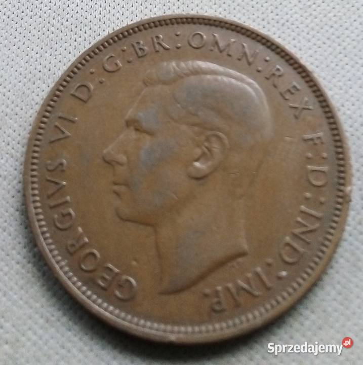 WIELKA BRYTANIAONE PENNY1948 r Kolekcje mazowieckie