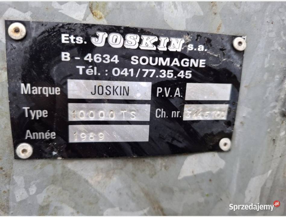 Beczka asenizacyjna 10000 l Joskin Wola Trzydnicka sprzedam