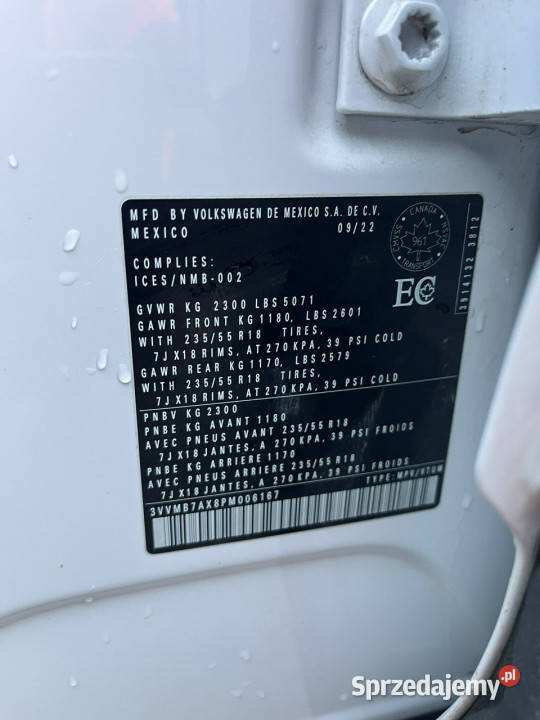 Volkswagen Tiguan Vw Tiguan II 20162024 67745km Zagnańsk sprzedam