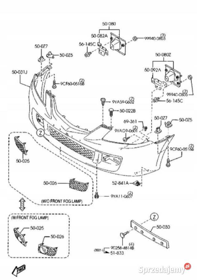 STREFA ZGNIOTU LEWA MAZDA PREMACY C14550090 sprzedam