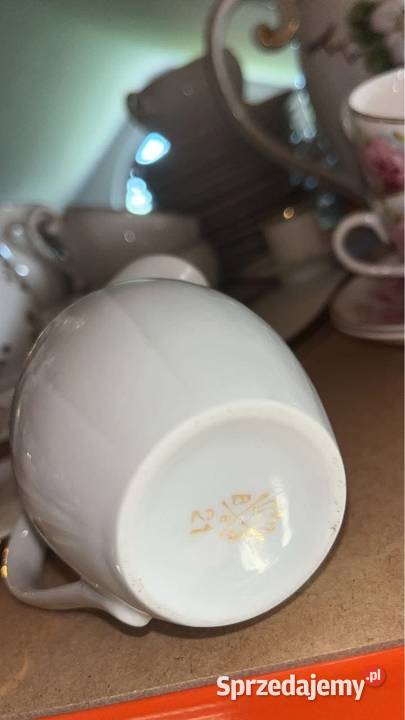 Mlecznik z białej porcelany BES Złocony na Antyki, Sztuka, Kolekcje Gdańsk