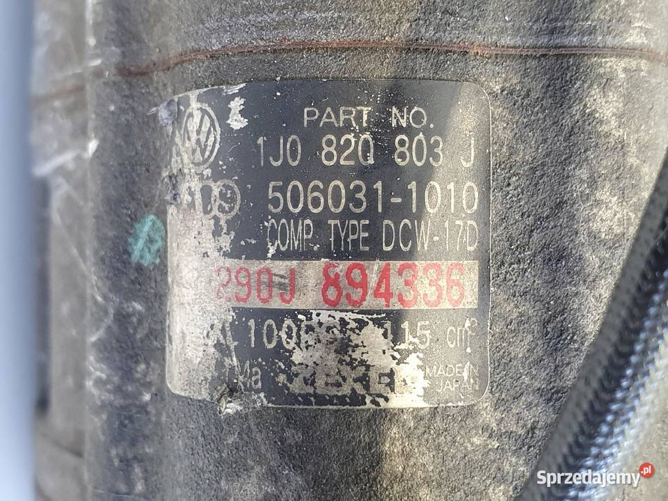 SPRĘŻARKA KLIMATYZACJI VW Golf IV Bora 19 TDI Kompresory klimatyzacji Rudka