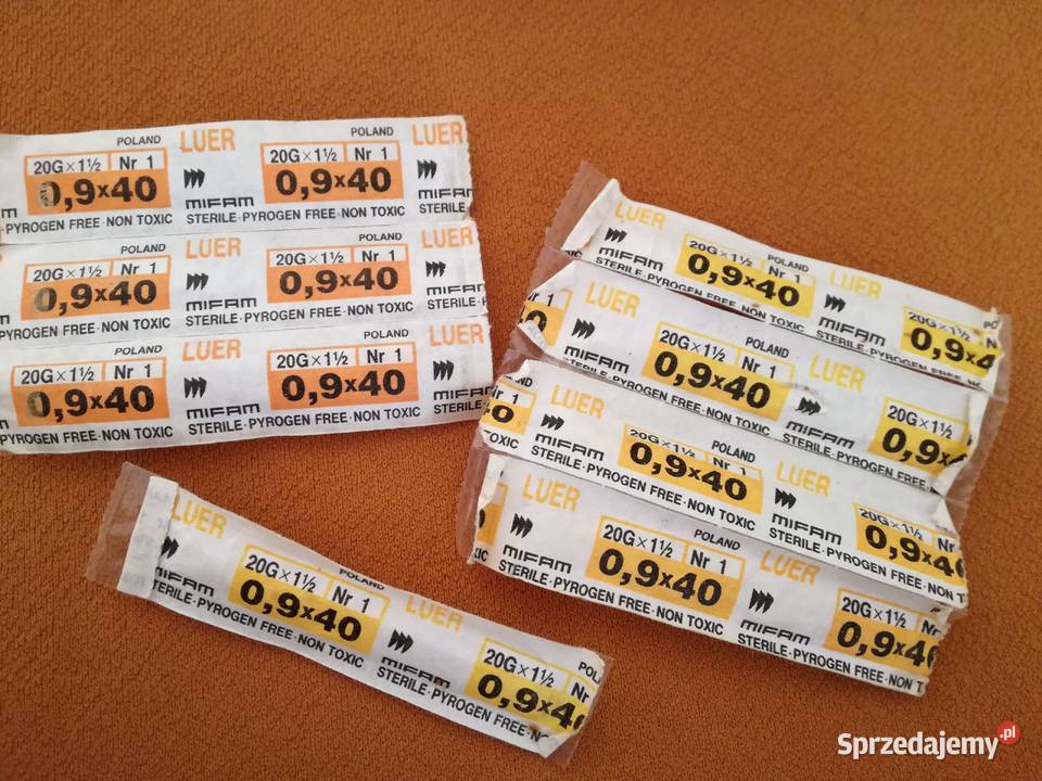 Igły jednorazowe 09x40 sztuk 9 Zdrowie łódzkie