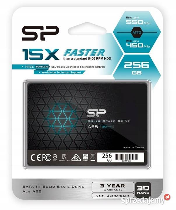 Dysk SSD 128GB 256GB 512GB 2T SATA III 25 Gryfice