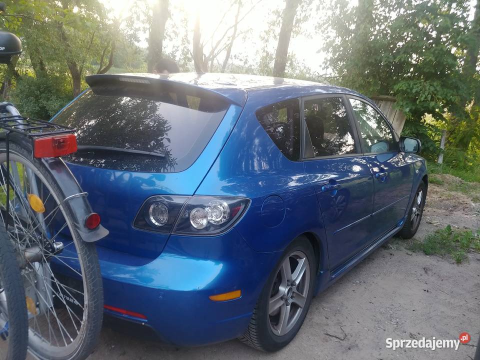 Mazda 3 hatchback niebieska benzyna gaz zadbana Białystok