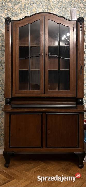 Zestaw mebli witryna i kredens z lat 20 antyki Rumia