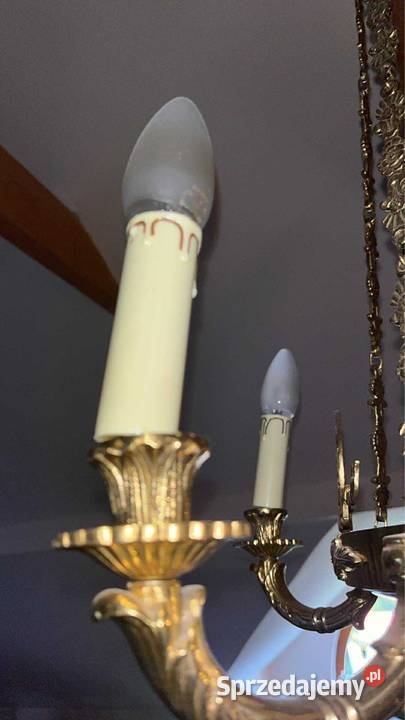 Żyrandol Podsufitowy Pięcioramienny Plafon Gdańsk