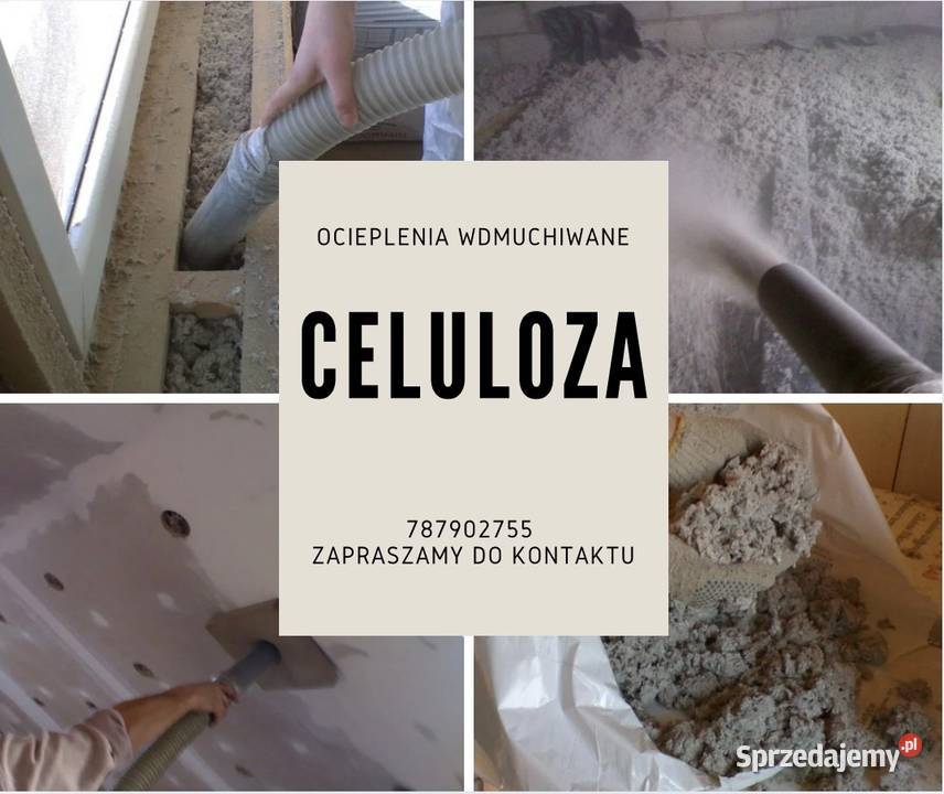 Ocieplenia celulozą Wykonanie ociepleń i izolacji