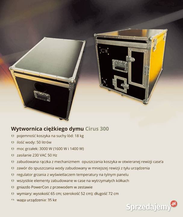 WYNAJEM Wytwornica Ciężkiego Dymu Kraków obsługa imprez