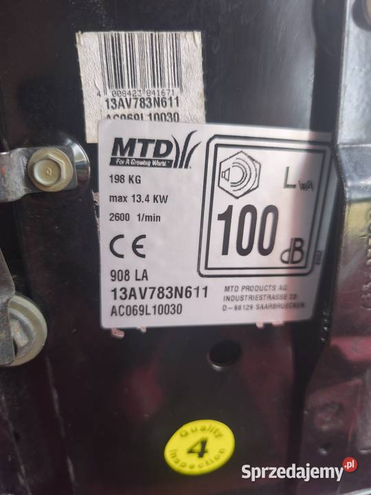 Kosiarka MTD Kohler 18 Jawornik Ruski