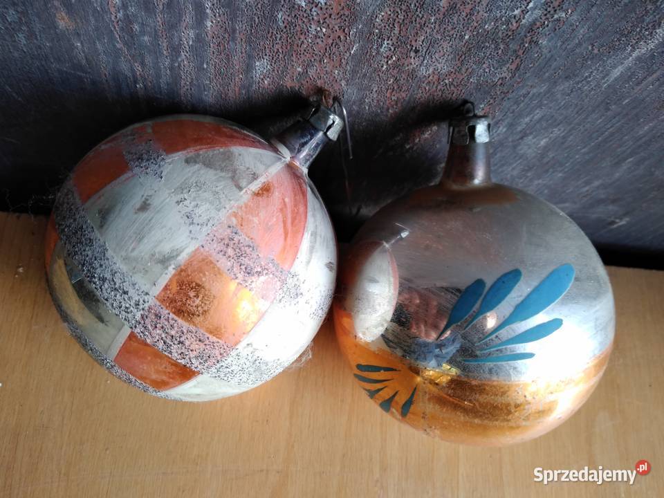 Stare bombki choinkowe zestaw 5 zabytek PRL sprzedam