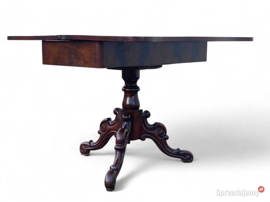 Stara rzeźbiona konsola rozkładany stolik Gryfice sprzedam