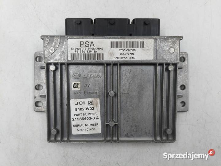 Sterownik Silnika Peugeot 407 20 16v 9659052980 Komputery mazowieckie Wyszków