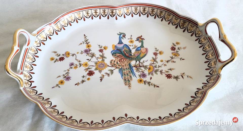 Elegancka porcelanowa taca z uszami Ancap