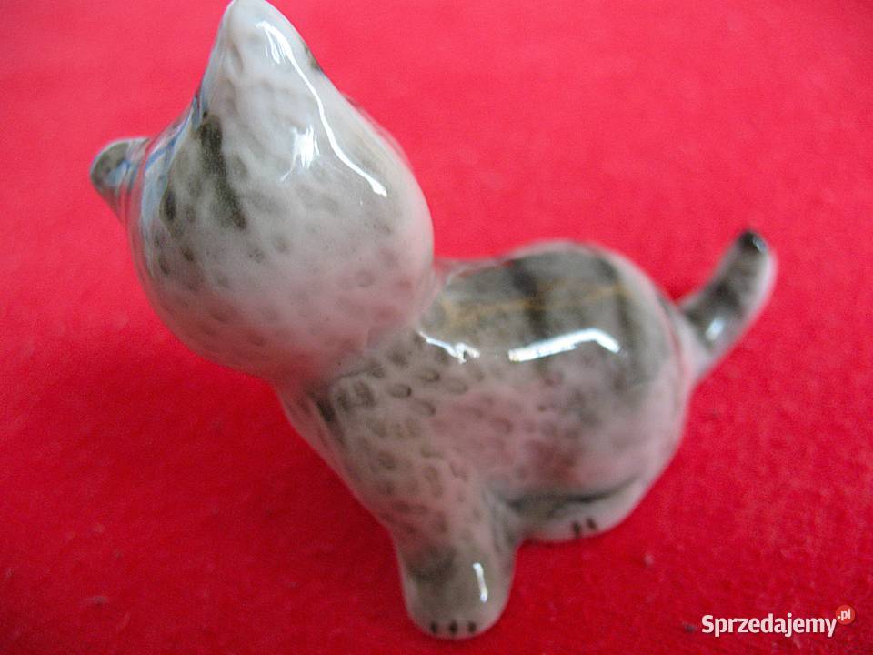 Kot szary kotek porcelana 55 x 5 x 35 Miniaturka Siedlce