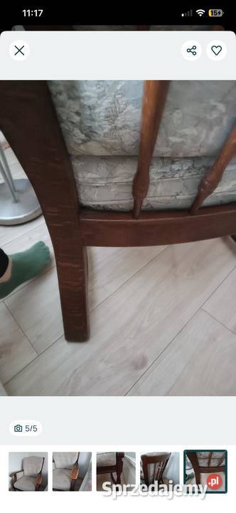 Fotel drewniany super wygodny Cieszyn