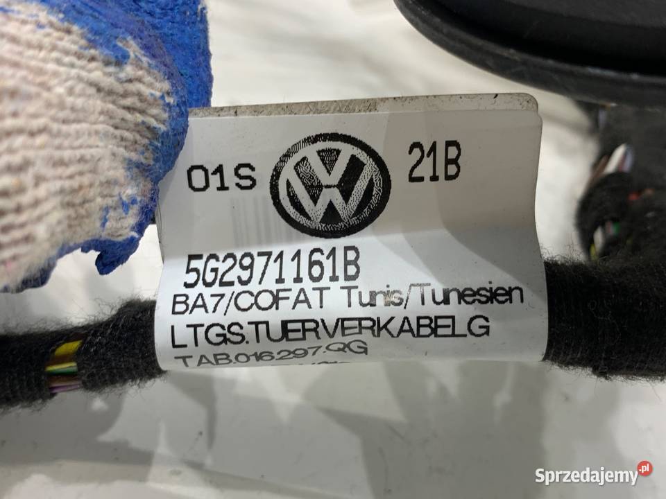 WIĄZKA DRZWI PRZÓD LEWY VW GOLF VII 5G2971161B sprzedam