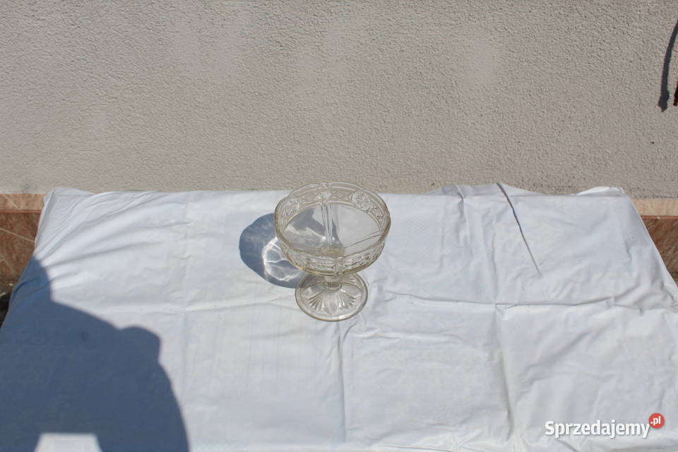 Szklany pucharek na lody PRL Chorzów sprzedam