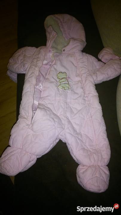 dziewczęcy kombinezon zimowy z rękawiczkami Poznań sprzedam
