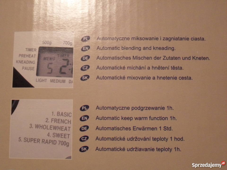 Wypiekacz do chleba Zelmer wolnostojące Kuchenki i piekarniki Warszawa