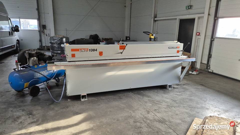 Okleiniarka Holzher Uno frez wstępny łódzkie Tomaszów Mazowiecki