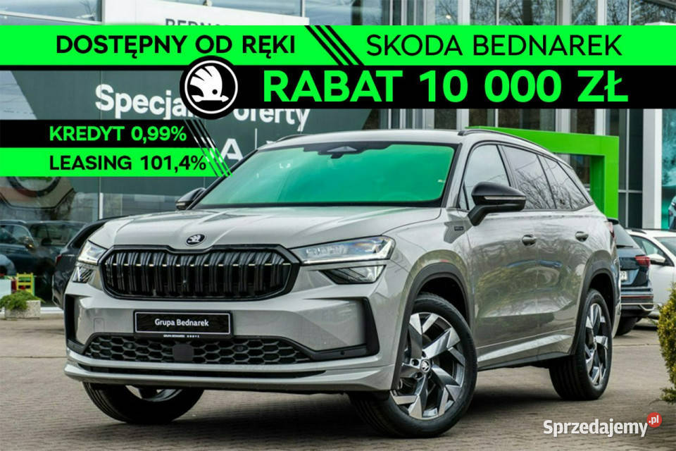 koda Kodiaq Sportline 20 TSI 204 DSG 4x4 II 2024 wielofunkcyjna kierownica łódzkie Łódź