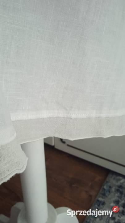 LNIANA BIAŁA ROZPINANA TUNIKA KOSZULA r 44 Piła