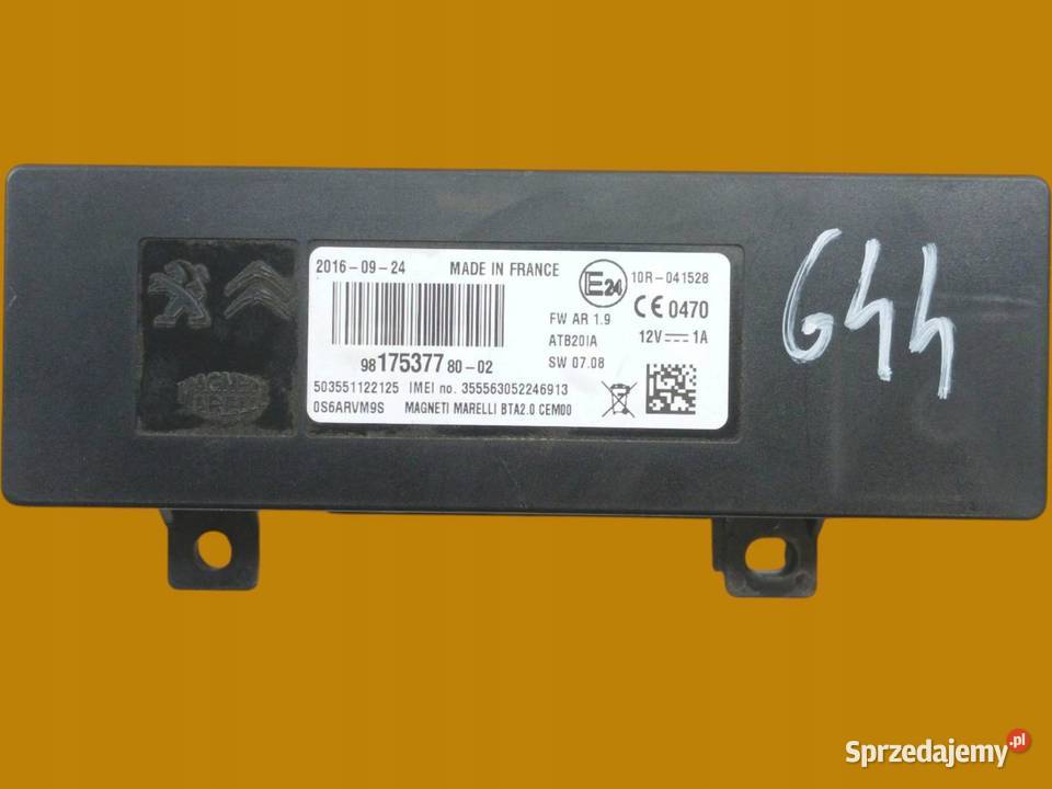 MODUŁ BLUETOOTH 9817537780 Citroen C4 Cactus I sprzedam