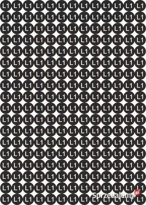 Naklejka na rozdzielnice faza L1 234 13 mm Kamionna