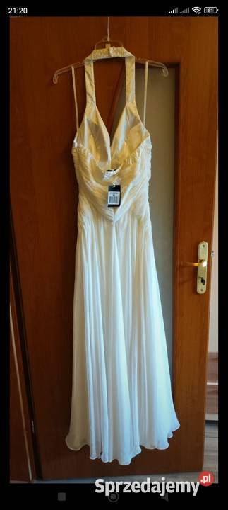 Zjawiskowa Długa Sukienka Wieczorowa Patrizia Kostrza