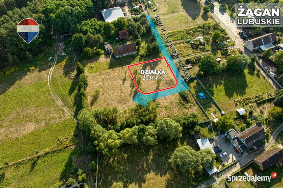 Na sprzedaż działka 1065 m Oś Moczyń Żagań