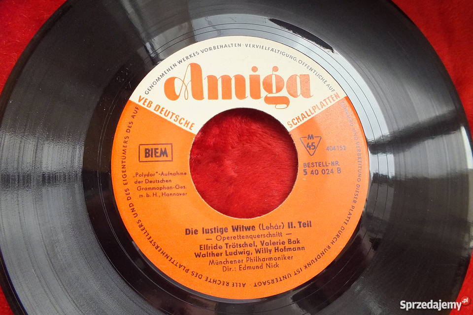 Płyta winylowa szelakowa F Lehar CZeller Klasyk 1 płyta Żary