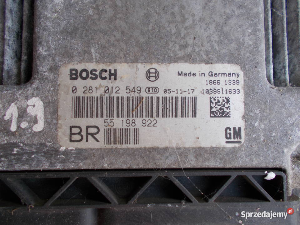 opel ZAFIRA B 19 CDTI komputer sterownik silnika lubelskie