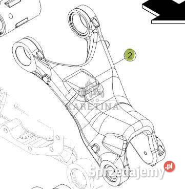 Claas AXION 810 850 Ramię Przedniej Osi Prawe Jastrzębniki