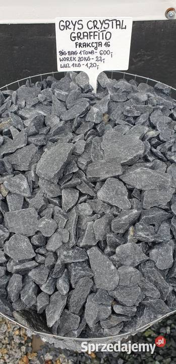 Grys Crystal White 16 Kamienie ogrodowe Kołbiel sprzedam