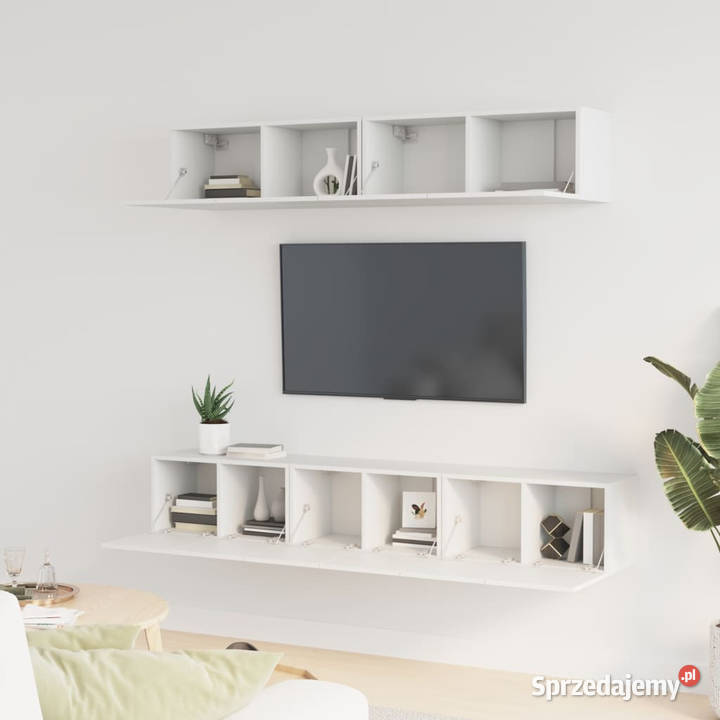 5częściowy zestaw szafek telewizyjnych biały Warszawa