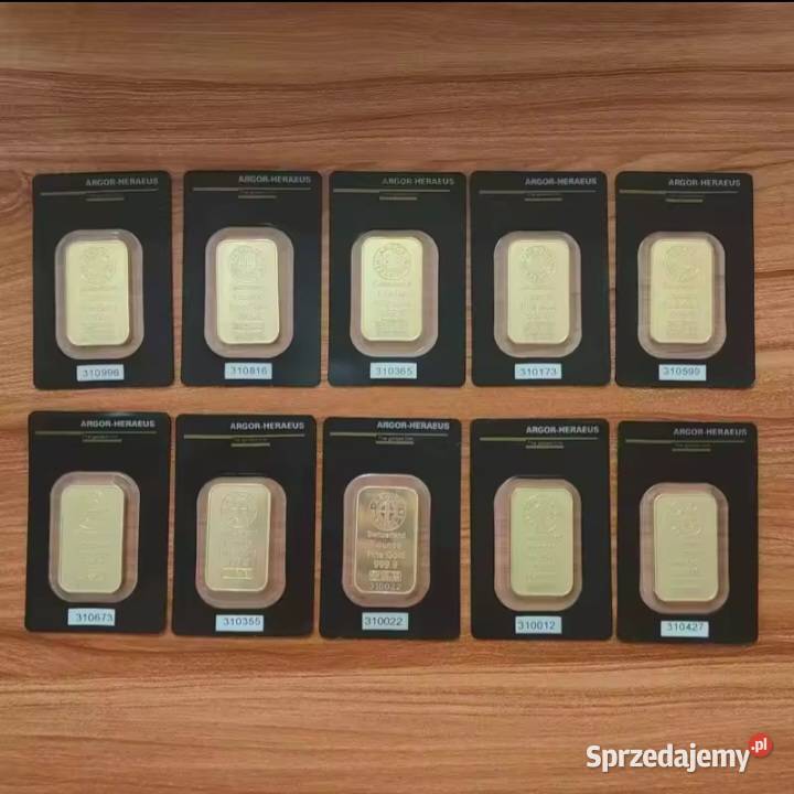 Sztabka złota replika Argor Heraeus 100gr Oleszyce