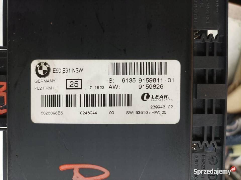 MODUŁ ŚWIATEŁ 9159811 Bmw Seria 3 V 20052012 E90 Rok produkcji 2007