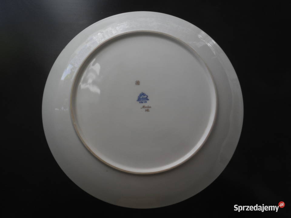Porcelanowa patera LINDNER MARLEN ecruzłoceń