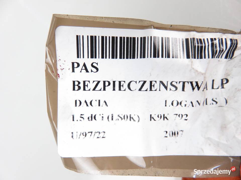 PAS LEWY PRZEDNI DACIA LOGAN 703970 A508367