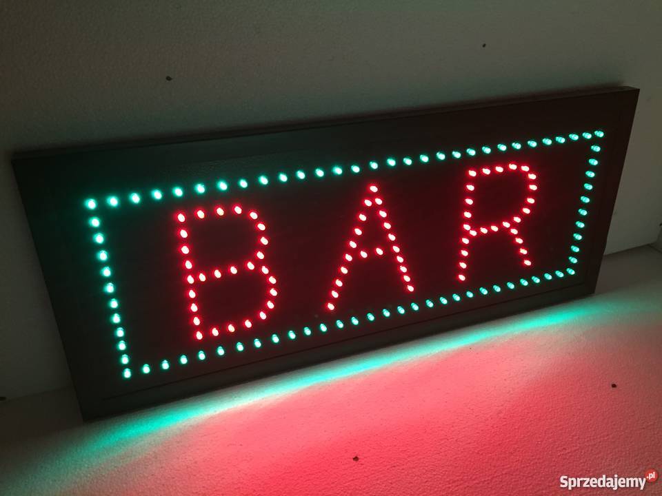 Neon szyld diodowy reklama BAR 60x25 NOWA