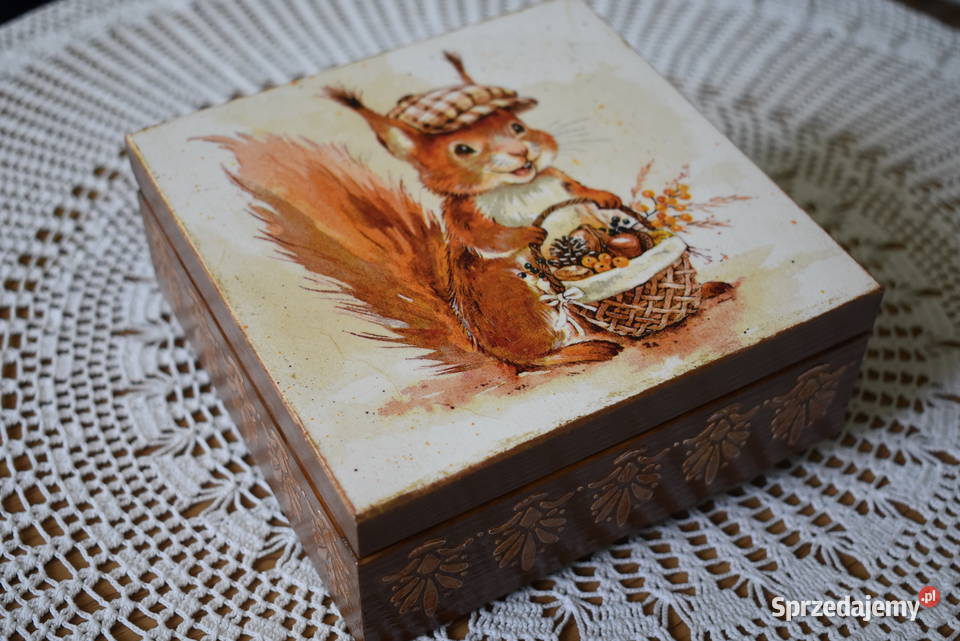 Szkatułka pudełko rekodzieło decoupage Rękodzieło sprzedam