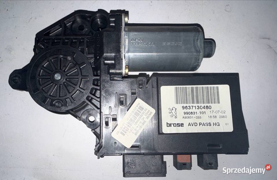 Silniczek szyby prawa przód Peugeot 307 Ostrów Wielkopolski