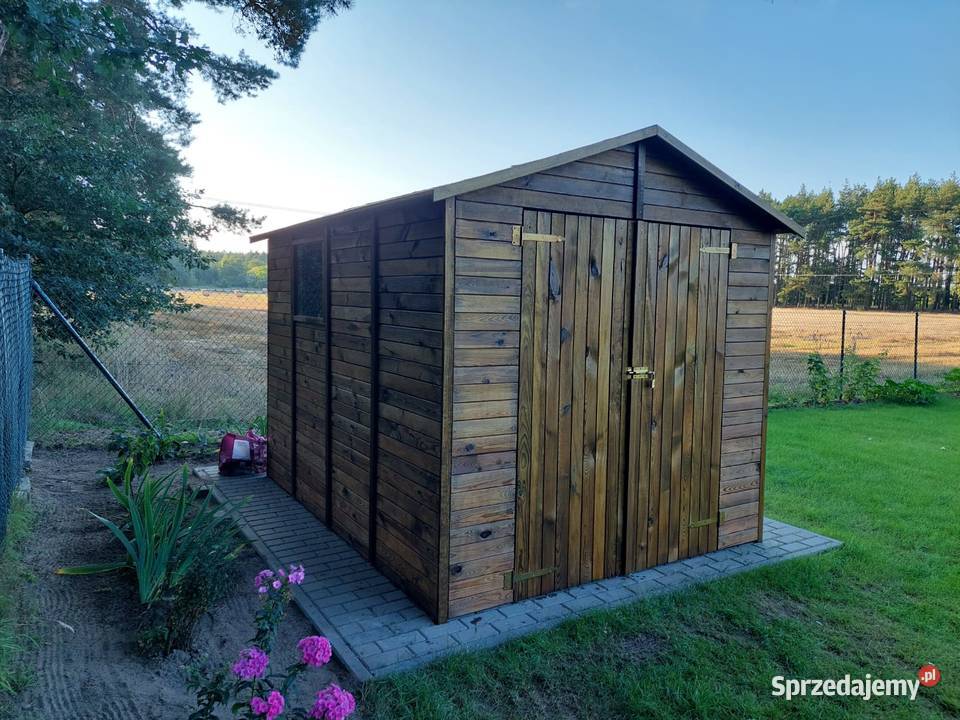 Domek Narzędziowy Ogrodowy Drewniany 220x283 Swarzędz