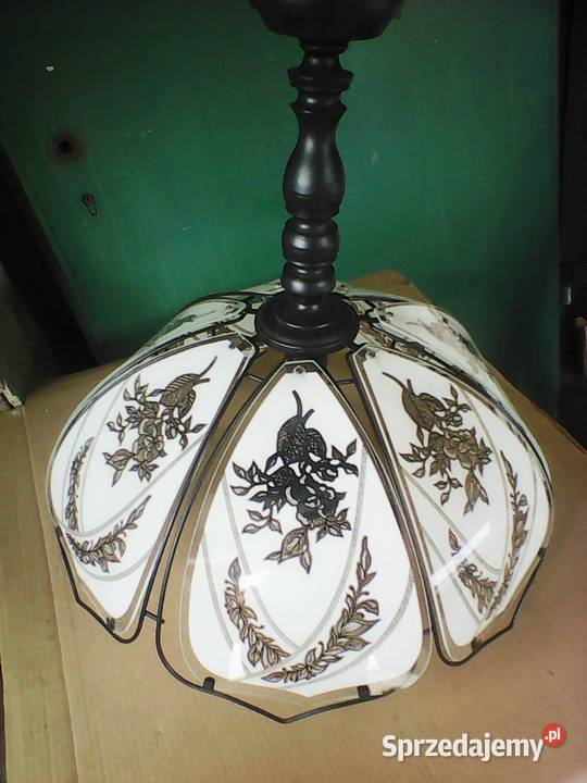 ŻYRANDOL biało czarny Oświetlenie