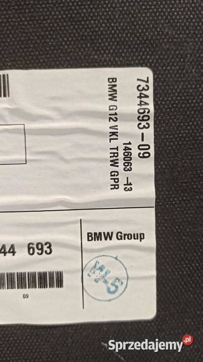 BMW 7 G11 WYKŁADZINA PODŁOGA BAGAŻNIKA 7344693 sprzedam