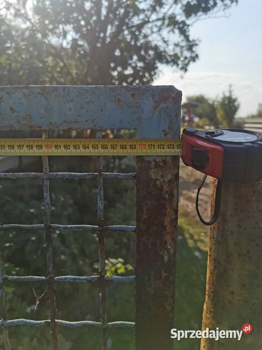 Przęsła pola ogrodzeniowe z siatki w kątowniku