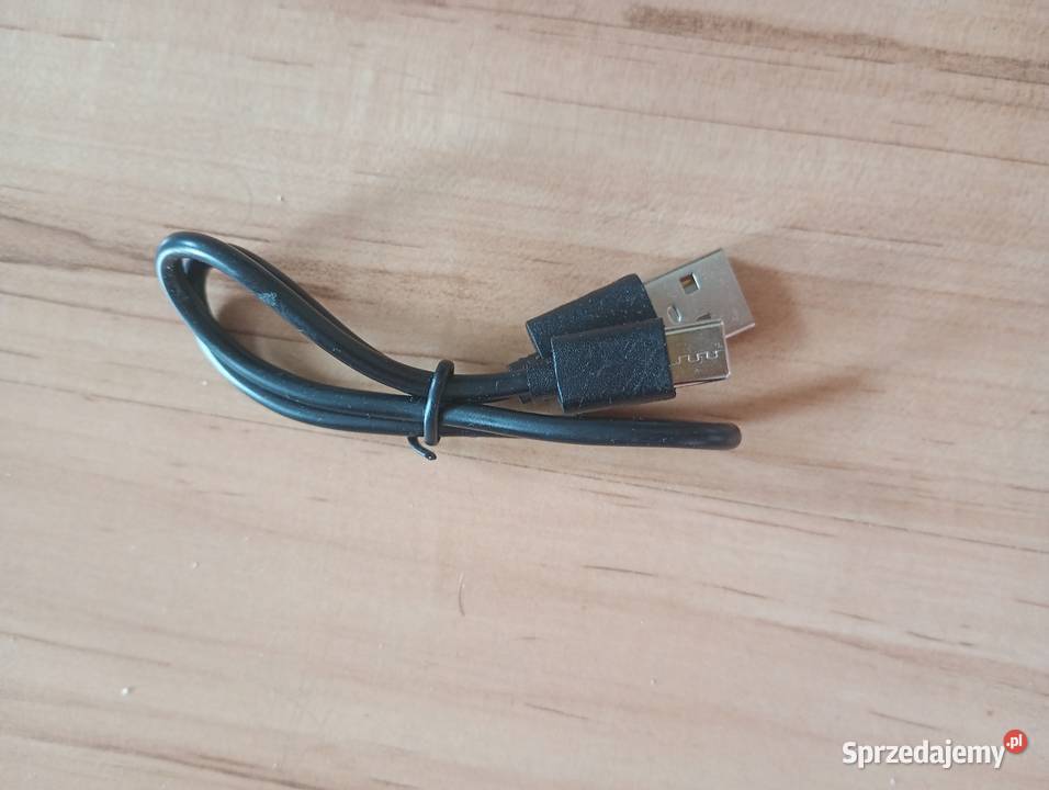 kabel przewód USB A USB C krótki czarny nowy Szczecin