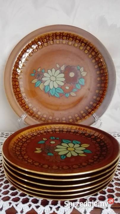Talerze do ciast deserów porcelit Tułowice 16 Porcelana i szkło