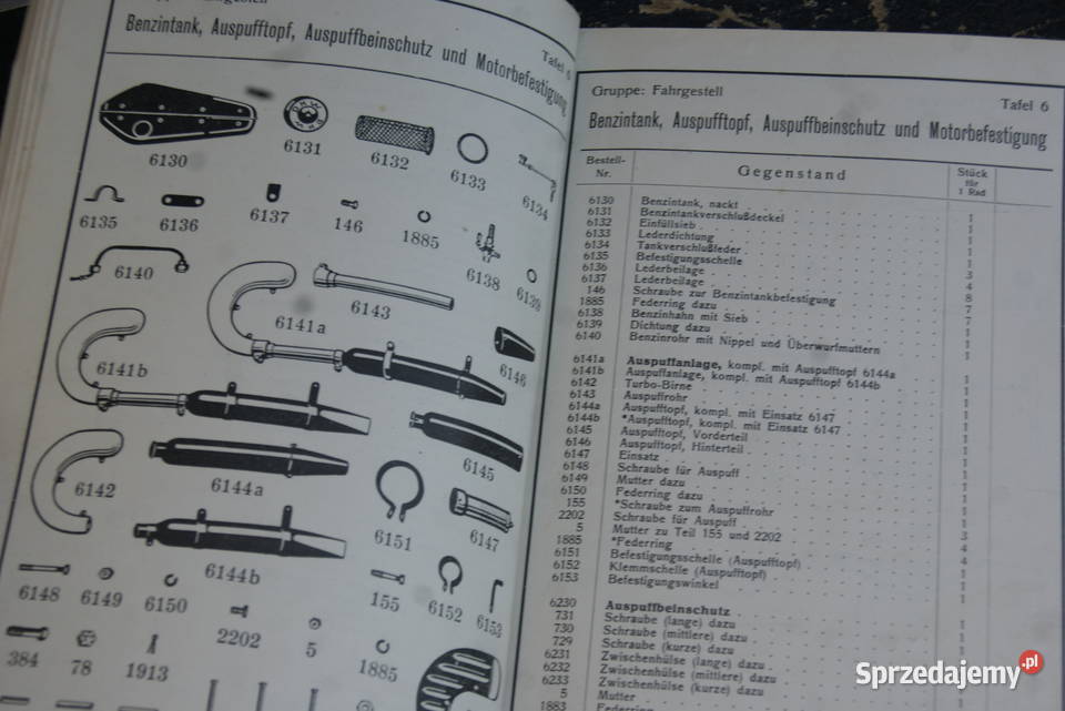DKW E200 DKW 206 KATALOG CZĘŚĆI Rybnik